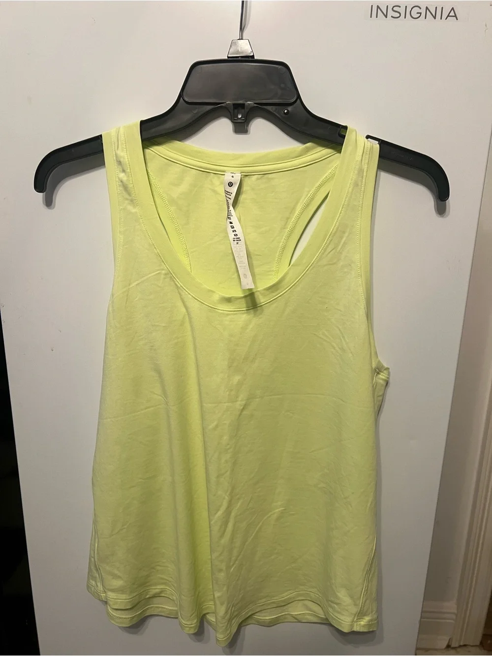 lululemon athletica Neon Yellow Scoop Neck Tank Top